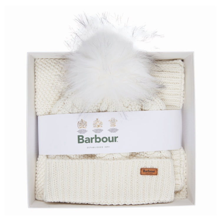 Barbour Ladies Hartley Beanie and Scarf Set