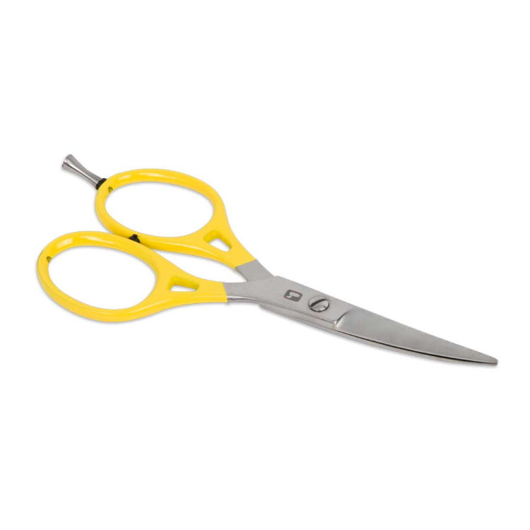 Loon Ergo Prime Curved Shears With Precision Peg - Yellow
