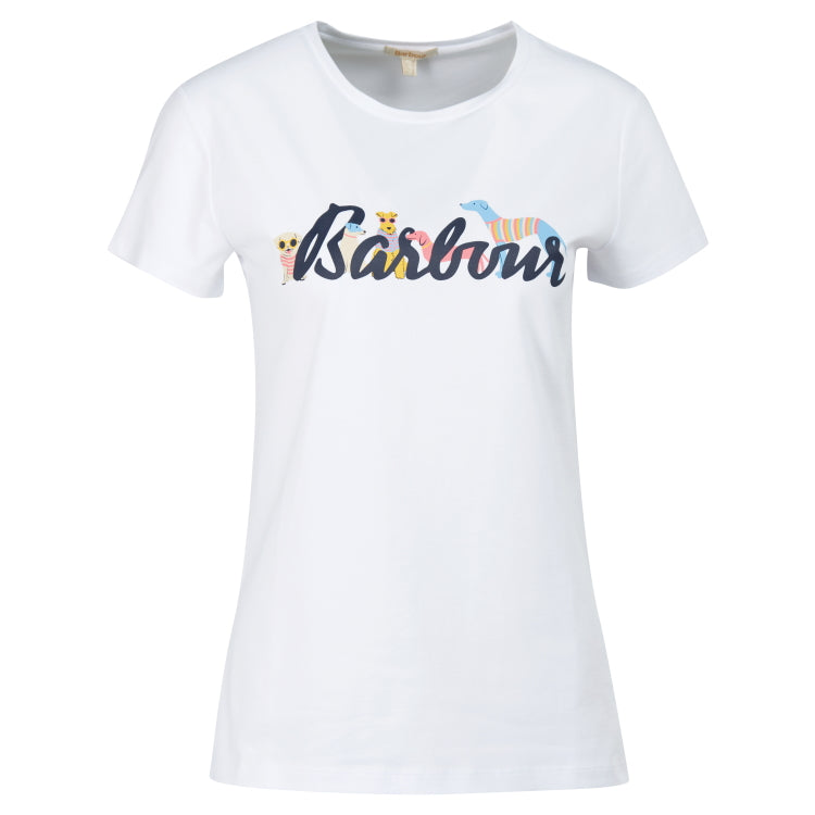 Barbour Ladies Southport Tee Shirt - White