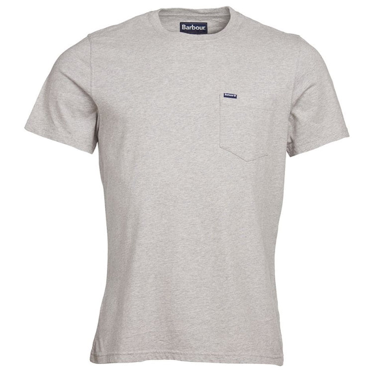 Barbour Logo Pocket Tee Shirt - Grey Marl