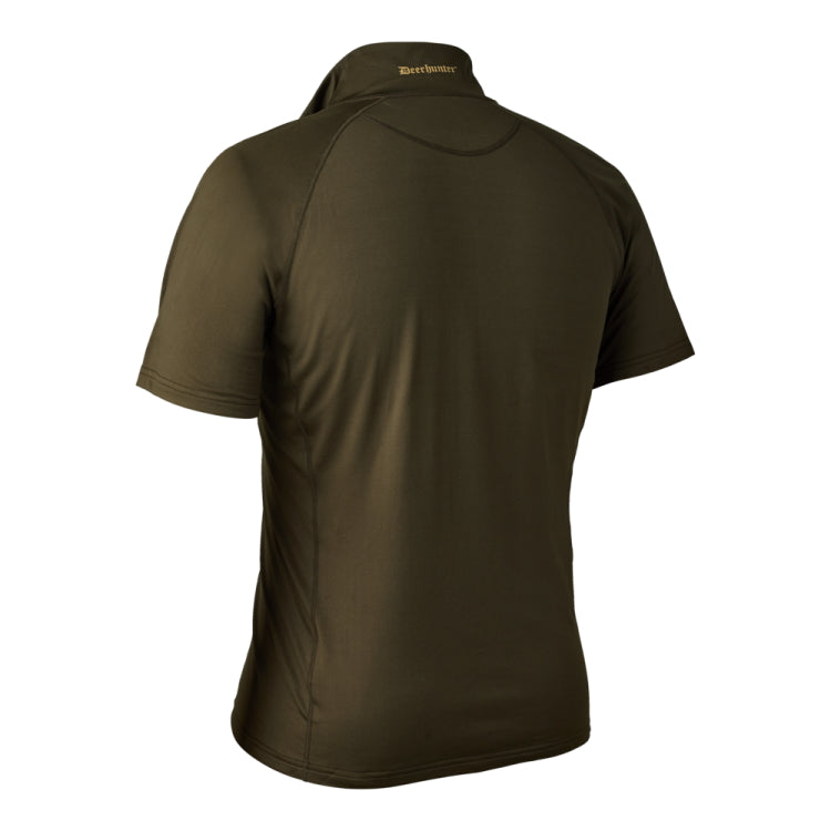 Deerhunter Excape Insulated T-Shirt with Zip-Neck - Art Green