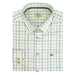 Hoggs of Fife Balmoral Luxury Tattersall Shirt - Green/Brown