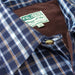 Hoggs of Fife Bark Micro Fleece Lined Shirt - Navy/Brown Check
