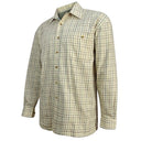 Hoggs of Fife Birch Micro Fleece Lined Shirt - Olive/Tan Check