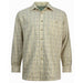 Hoggs of Fife Birch Micro Fleece Lined Shirt - Olive/Tan Check