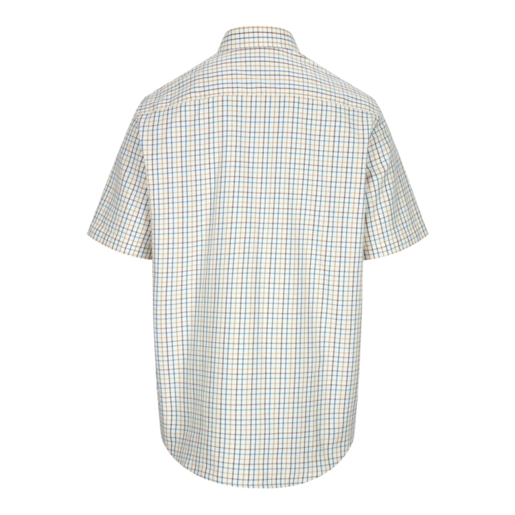 Hoggs of Fife Kessock Short Sleeve Check Shirt - Brown/Blue