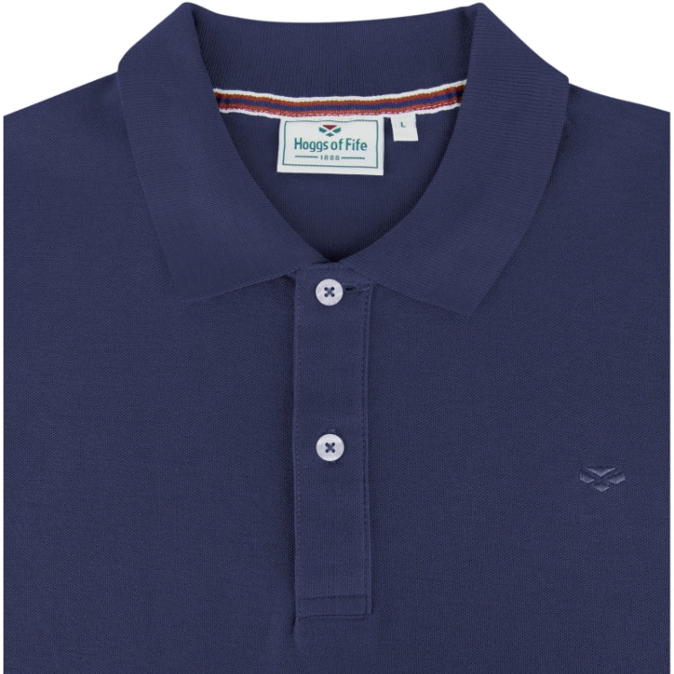 Hoggs of Fife Largs Cotton Polo Shirt - Navy