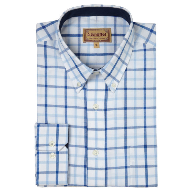 Schoffel Brancaster Shirt - Blue Check