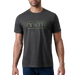 Yeti Camo Logo Badge Short Sleeve T-Shirt - Heather Charcoal