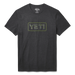 Yeti Camo Logo Badge Short Sleeve T-Shirt - Heather Charcoal