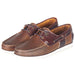Barbour Capstan Boat Shoes - Beige/Brown Leather