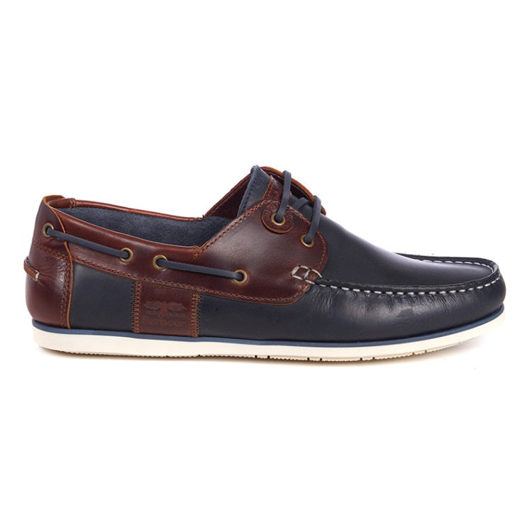 Barbour Capstan Boat Shoes - Navy/Brown