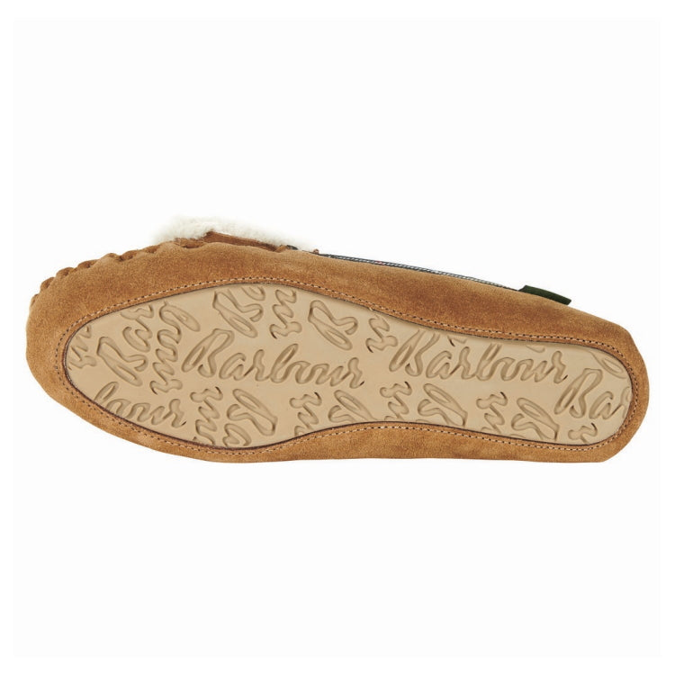 Barbour Ladies Darcie Slippers - Tan Suede