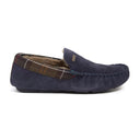 Barbour Monty Slippers - Navy Suede