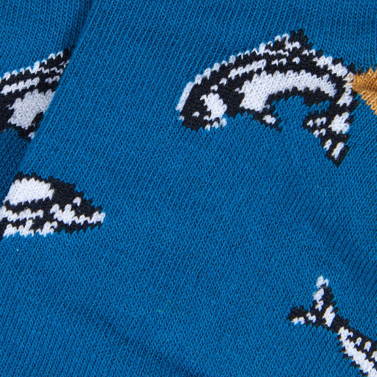 Barbour Fish Socks - Blue/Yellow