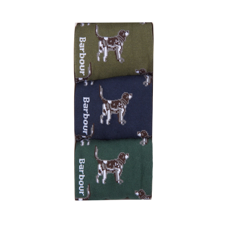 Barbour Pointer Dog Socks Gift Box