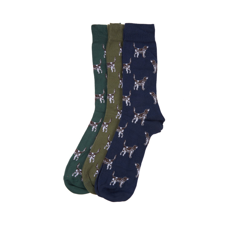 Barbour Pointer Dog Socks Gift Box