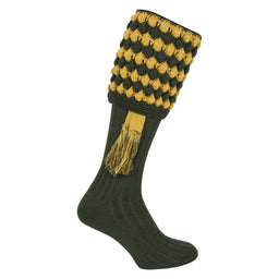 Jack Pyke Pebble Socks - Green/Gold