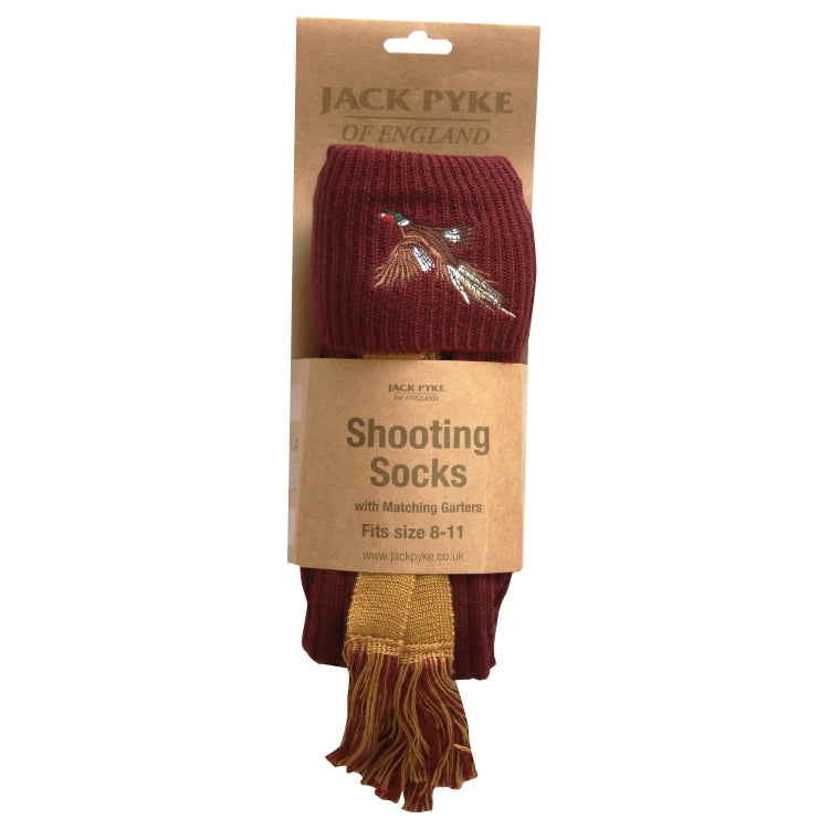 Jack Pyke Pheasant Socks - Burgundy