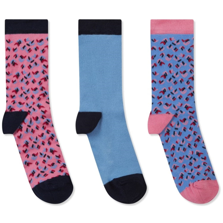 Schoffel Ladies Bamboo Socks Boxed Pack of 3 - Blue Mix