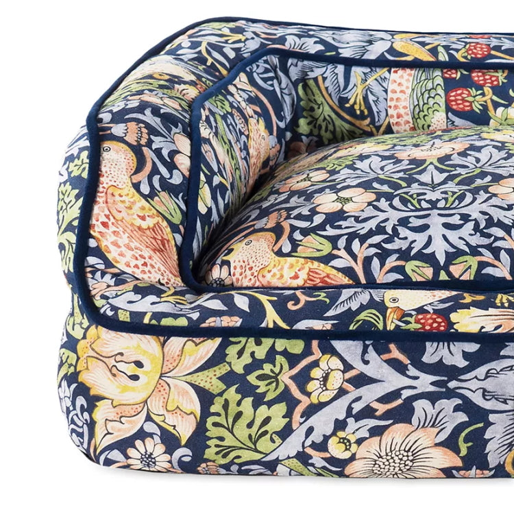 Morris and Co Pet Sofa - Strawberry Thief