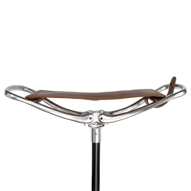 Cheltenham Range Adjustable Shooting Stick Leather Seat
