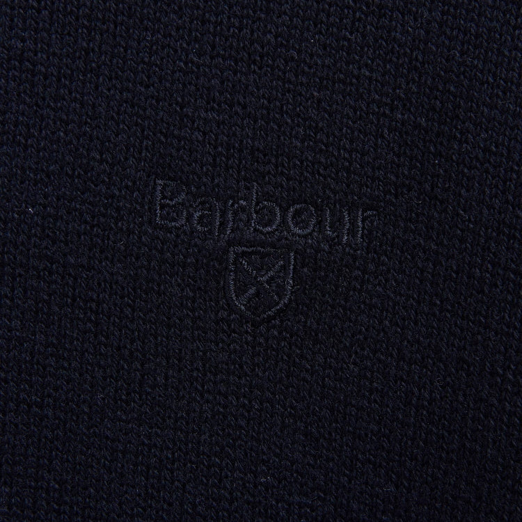 Barbour Cotton Half Zip Sweater - Black