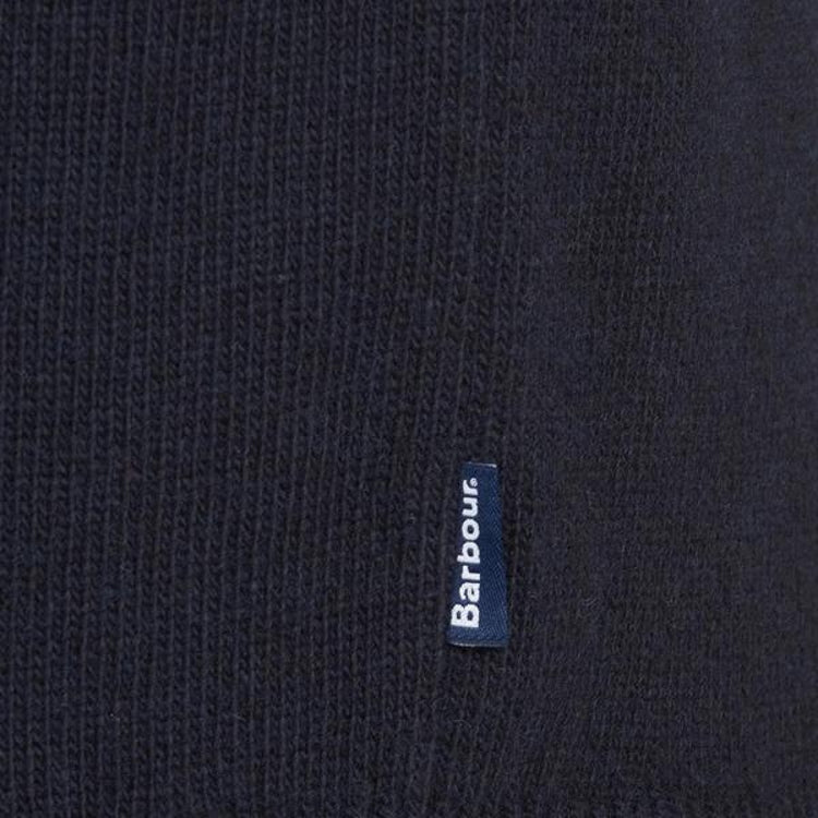 Barbour Essential Diamond Quilt Half Zip Sweater - Navy