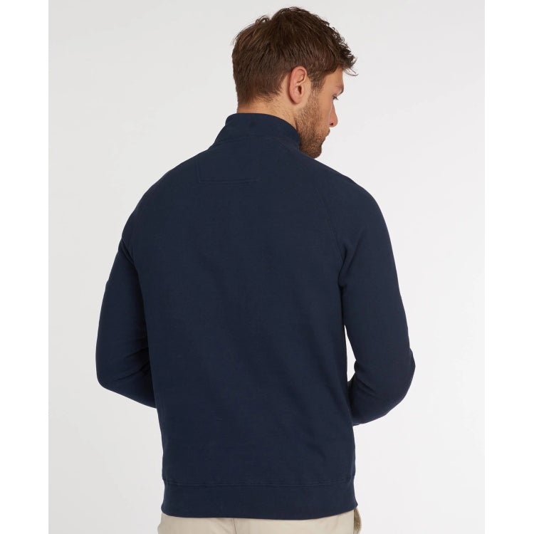 Barbour Essential Half Snap Neck Sweater - Navy