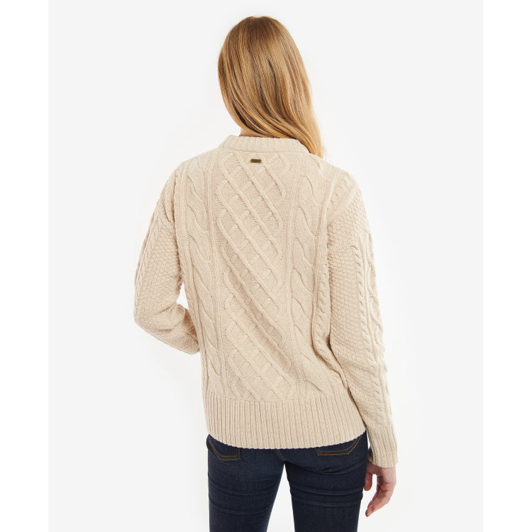 Barbour Ladies Daffodil Knit Sweater - Oatmeal