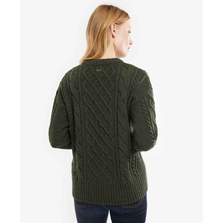 Barbour Ladies Daffodil Knit Sweater - Olive