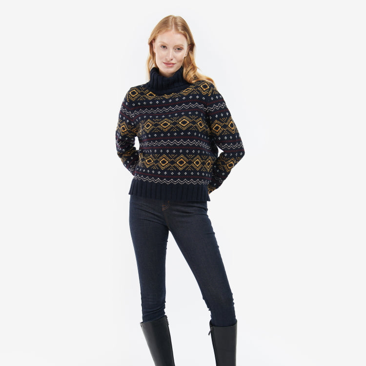 Barbour Ladies Mallow Knit Sweater - Navy