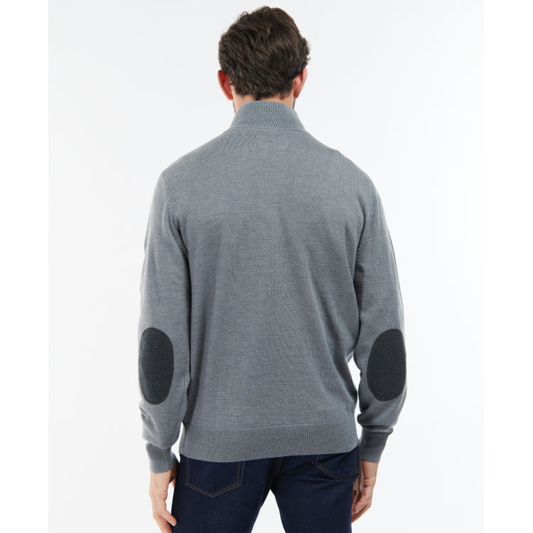 Barbour Loyton Merino Half Zip Sweater - Grey Marl