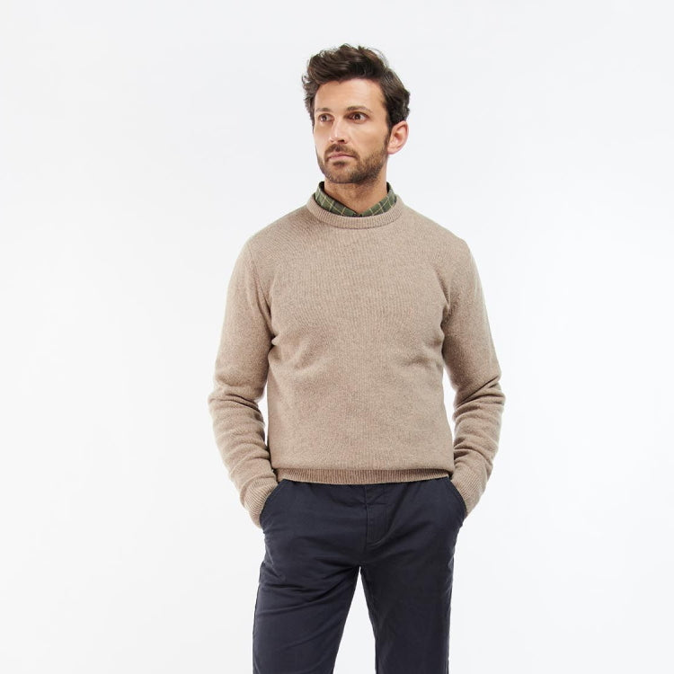 Barbour Nelson Essential Crew Neck Sweater - Stone