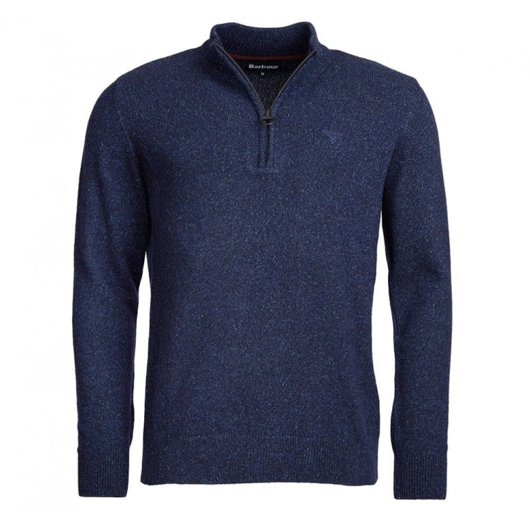Barbour Essential Tisbury Half Zip Sweater - Navy