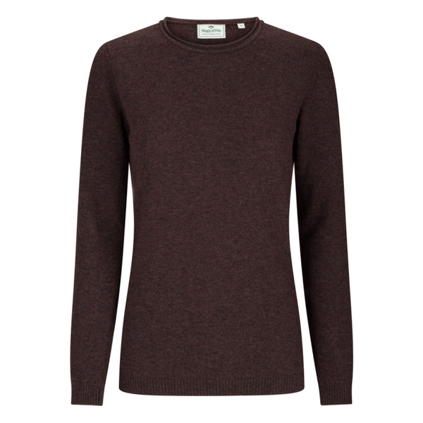 Hoggs of Fife Ladies Laurie Pullover - Redwood