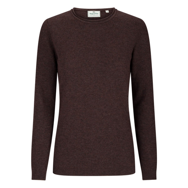 Hoggs of Fife Ladies Laurie Pullover - Redwood