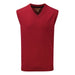 Schoffel Sleeveless Cotton Cashmere V Neck Sweater - Rich Red