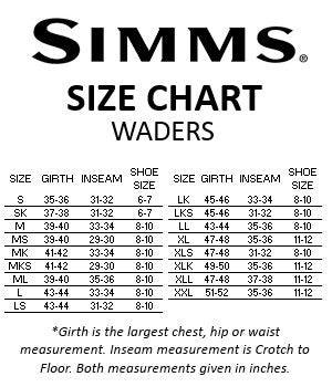 Simms wading boots sizing outlet