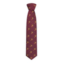 Hoggs of Fife 100% Silk Woven Tie Pheasants Boxed - Wine
