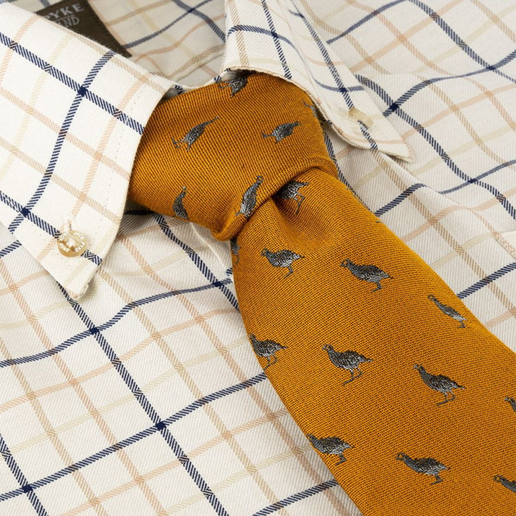 Jack Pyke Partridge Silk Tie - Mustard