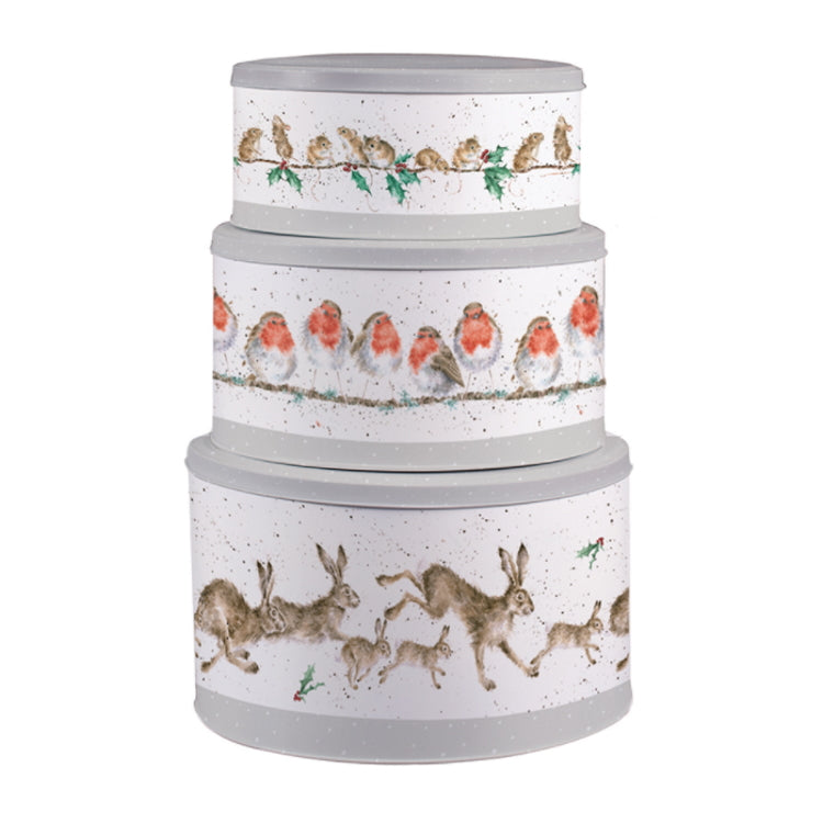 Wrendale Designs Christmas Cake Tin Nest