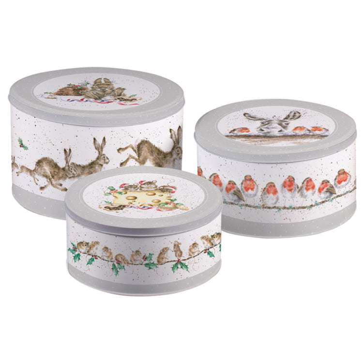 Wrendale Designs Christmas Cake Tin Nest