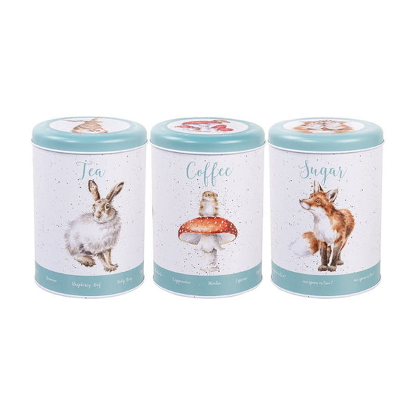Wrendale Designs Tea Coffee and Sugar Canisters - The Country Set