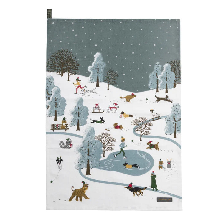 Sophie Allport Christmas Dogs Tea Towels - Set of 2