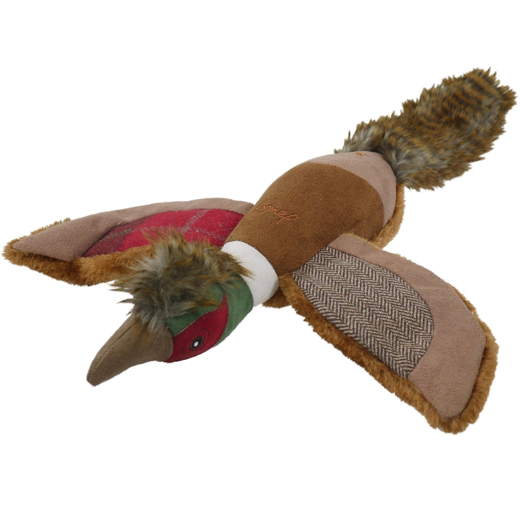 Joules Plush Tweed Pheasant Dog Toy