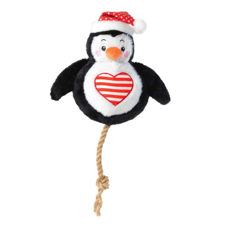 House of Paws Penguin Snowball Dog Toy