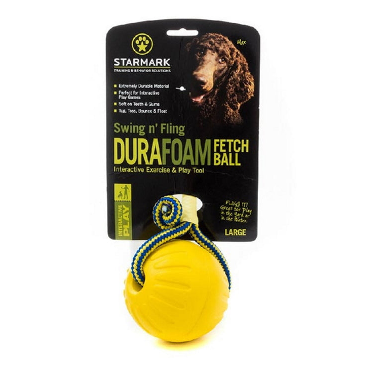 Starmark Swing and Fling Foam Ball Dog Toy