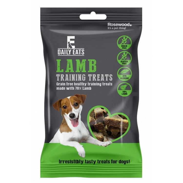 Rosewood Daily Eats Grain Free Dog Training Treats - Lamb 100g