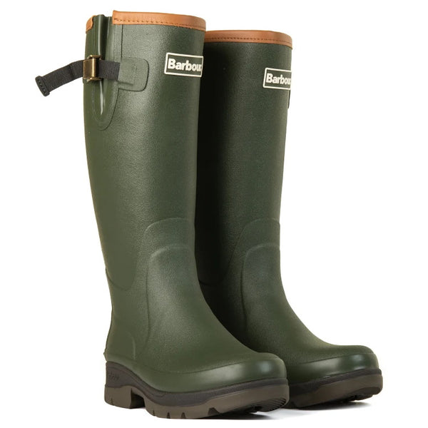 Barbour Ladies Tempest Neoprene Lined Wellington Boots - Olive